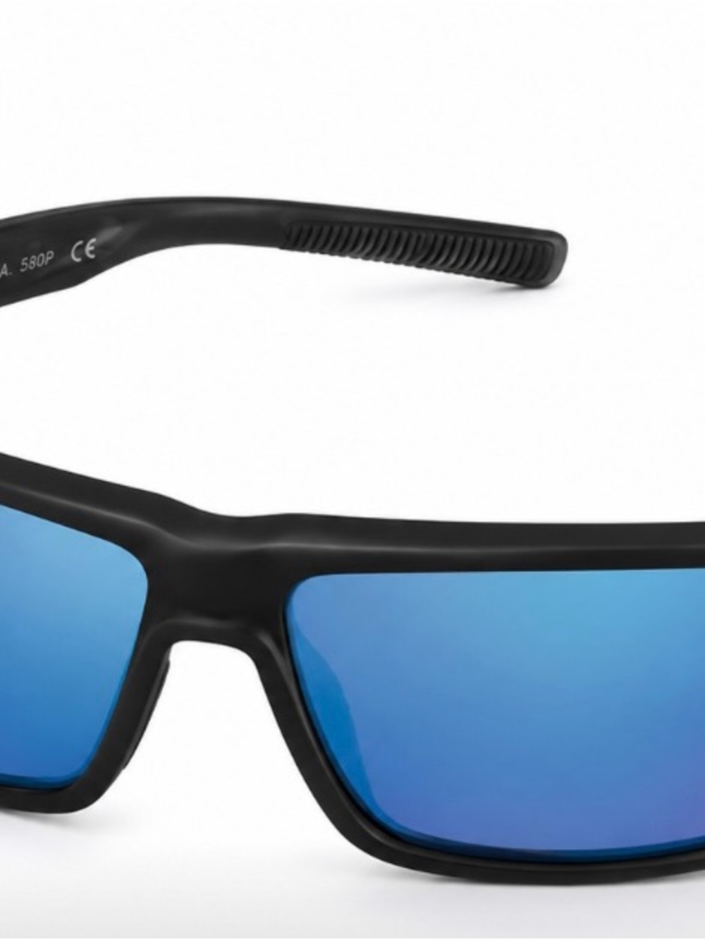 Costa Blue Mirror Sunglasses with Black Frame - Picture 6 of 9